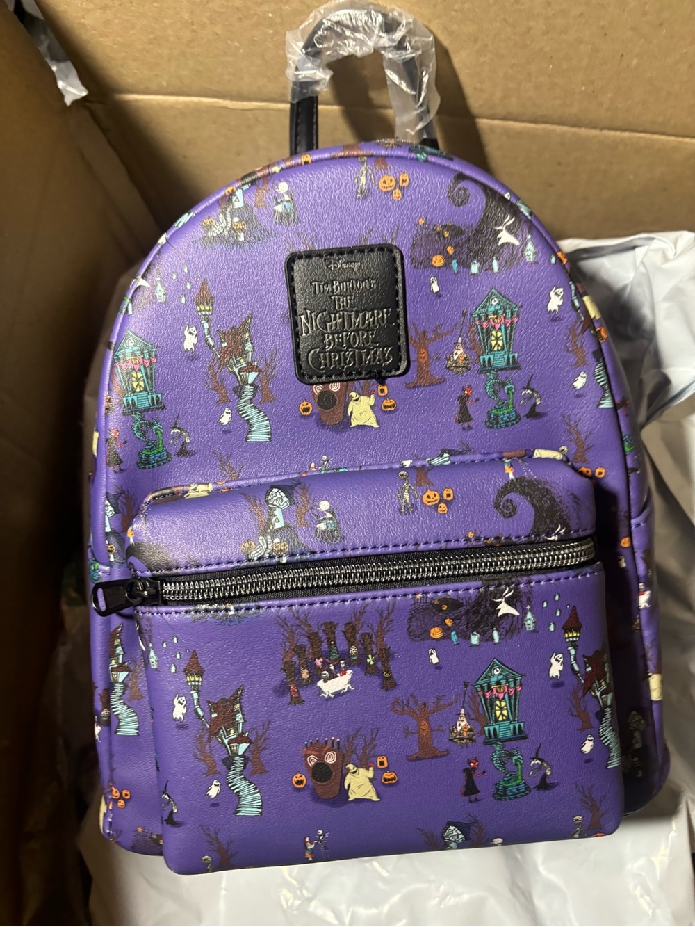 Loungefly Purple The Nightmare Before Christmas Mini Backpack